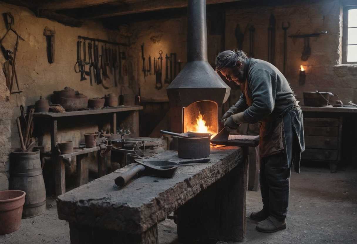 L&rsquo;art ancestral de la forge Davis Saroni un maître du métal à Toledo